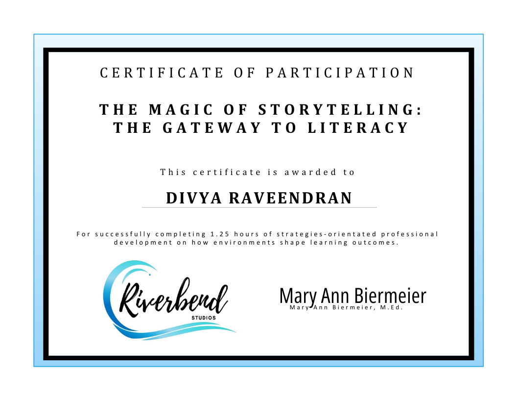 THE MAGIC OF STORYTELLING - THE GATEWAY TO LITERACY